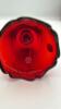 Fenton Mary Gregory Style Ruby Red Glass Bells & Fairy Lamp - 18