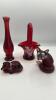 Fenton Ruby Red Glass Animal Figurines & Other Ruby Red Glass - 8