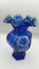 Fenton Cobalt Blue 75th Anniversary Celebration Vases (2) - 4