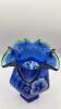 Fenton Cobalt Blue 75th Anniversary Celebration Vases (2) - 5