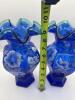 Fenton Cobalt Blue 75th Anniversary Celebration Vases (2) - 16