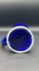 Blue Willow Oil Lamp & Cobalt Blue Ceramic Stein - 16