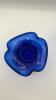 Fenton Cobalt Blue 100th Anniversary Ruffled Rim Vases (2) - 6
