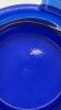 Fenton 90th Anniversary Edition Celeste Blue Stretch Glass Vase w/ Cobalt Blue Vase - 9