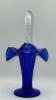 Fenton Cobalt Blue Ruffled Rim Hand Baskets (2) - 5