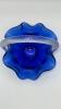Fenton Cobalt Blue Ruffled Rim Hand Baskets (2) - 14