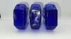 Cobalt Blue Glass Violins (3) - 10