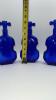 Cobalt Blue Glass Violins (3) - 13