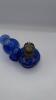 Cobalt Blue Glass Hurricane Oil Lamps (2) - 10