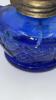 Cobalt Blue Glass Hurricane Oil Lamps (2) - 14