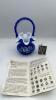 Fenton Cobalt Blue Ruffled Rim Hand Baskets & Ruffled Rim Rose Bowl - 29