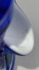 Fenton Cobalt Blue Ruffled Rim Hand Baskets & Ruffled Rim Rose Bowl - 33
