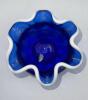 Fenton Cobalt Blue Ruffled Rim Hand Baskets & Ruffled Rim Rose Bowl - 39
