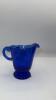 Fenton Cobalt Blue 95th Anniversary Edition Winter Scene Creamer Pitcher & Bowls - 7