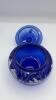 Fenton Cobalt Blue 95th Anniversary Edition Winter Scene Creamer Pitcher & Bowls - 12
