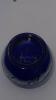 Fenton Cobalt Blue 95th Anniversary Edition Winter Scene Creamer Pitcher & Bowls - 19