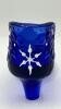 Fenton Cobalt Blue Glass Boot, Hat on Pedestal & Unmarked Glass Slipper - 22