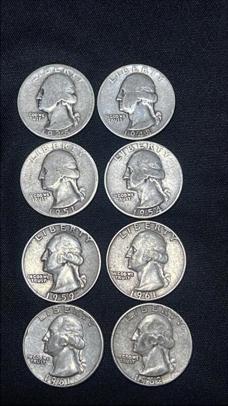 Silver Quarters (8)
