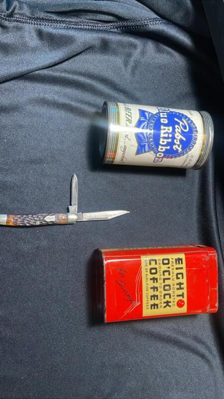 Vintage Tins & Knife
