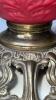 Fostoria Ruby Red Satin Grapevine Gone With The Wind Oil Parlor Lamp - 16