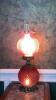 Cranberry Opalescent Hobnail Gone With The Wind Parlor Lamps (2) - 4