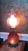 Cranberry Opalescent Hobnail Gone With The Wind Parlor Lamps (2) - 20