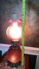 Cranberry Opalescent Hobnail Gone With The Wind Parlor Lamps (2) - 21