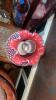 Cranberry Opalescent Hobnail Gone With The Wind Parlor Lamps (2) - 26