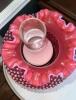 Cranberry Opalescent Hobnail Gone With The Wind Parlor Lamps (2) - 27