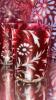 Cranberry Opalescent Daisy & Fern Water Pitcher w/ Glasses (6) & Additional Hand Baskets - 16
