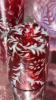 Cranberry Opalescent Daisy & Fern Water Pitcher w/ Glasses (6) & Additional Hand Baskets - 19