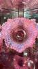 Fenton Plum Opalescent Hand Basket & Cranberry Opalescent Ruffled Edge Vases & Bowl - 7
