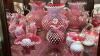 Cranberry Opalescent Hobnail Glass Pitchers, Vases & Hand Baskets