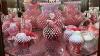 Cranberry Opalescent Hobnail Glass Pitchers, Vases & Hand Baskets - 6