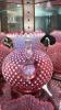 Cranberry Opalescent Hobnail Glass Pitchers, Vases & Hand Baskets - 10