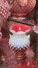 Cranberry Opalescent Hobnail Glass Pitchers, Vases & Hand Baskets - 29