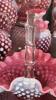Cranberry Opalescent Hobnail Glass Pitchers, Vases & Hand Baskets - 41