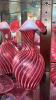Fenton Cranberry Opalescent Glass Vases & Unmarked Cranberry Glass - 7