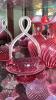 Fenton Cranberry Opalescent Glass Vases & Unmarked Cranberry Glass - 18
