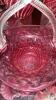 Fenton Cranberry Opalescent Glass Vases & Unmarked Cranberry Glass - 21