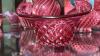 Fenton Cranberry Opalescent Glass Vases & Unmarked Cranberry Glass - 22