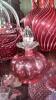Fenton Cranberry Opalescent Glass Vases & Unmarked Cranberry Glass - 25