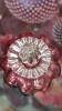 Fenton Cranberry Opalescent Glass Vases & Unmarked Cranberry Glass - 29