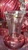Fenton Cranberry Opalescent Glass Vases & Unmarked Cranberry Glass - 38
