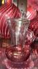 Fenton Cranberry Opalescent Glass Vases & Unmarked Cranberry Glass - 42