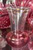 Fenton Cranberry Opalescent Glass Vases & Unmarked Cranberry Glass - 46