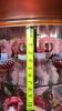 Cranberry Opalescent Hobnail Candle Holders, Glass Bowls & Sugar and Creamer Set - 15