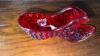 Fenton Ruby Red Glass Hats, Vase & Cathead Glass Slipper Shoes (2) - 18