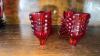 Fenton Ruby Red Glass Hats, Vase & Cathead Glass Slipper Shoes (2) - 20