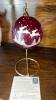 Fenton Ruby Red Glass Vases & Christmas Ornament - 8